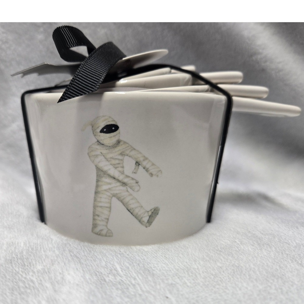 Rae Dunn Halloween Measuring Cups Set of 4 Witch Dracula Frankenstein Mummy